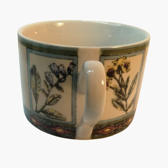 Winslow Manor Stoneware Mug Teacup Botanical Floral International Interior lot 2 - Picture 4 of 13
